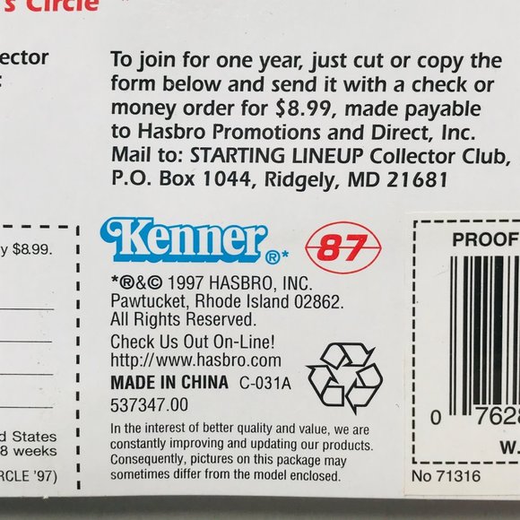 Vintage Starting Lineup Ward Burton Figure Winners Circle 1997 With Card New - Picture 8 of 10